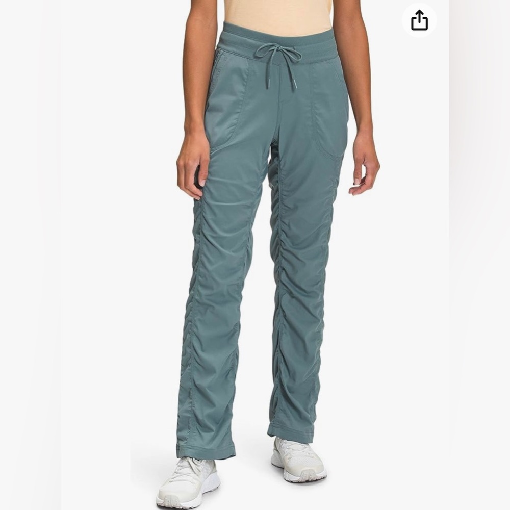 North Face teal joggers